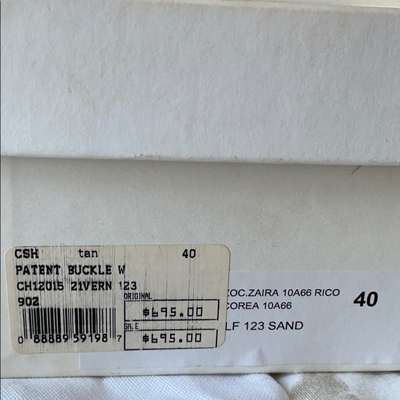 Chloe taupe patent buckle wedges - Picture 11 of 12